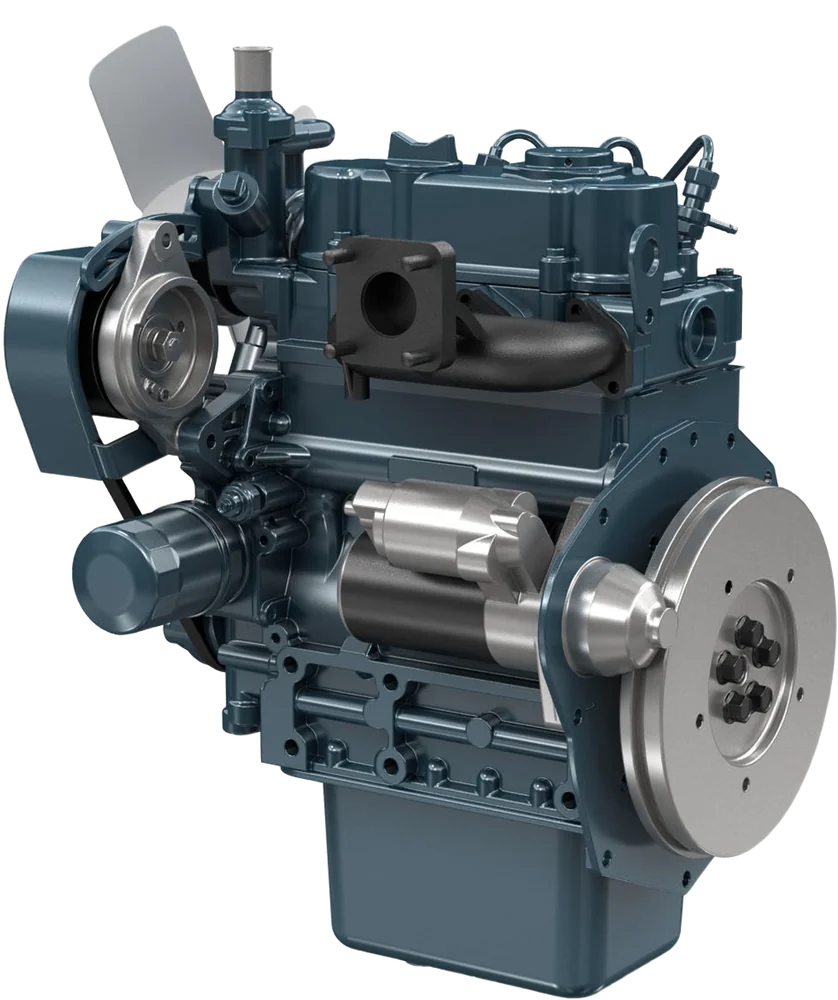 Motor Kubota D722 vista angular
