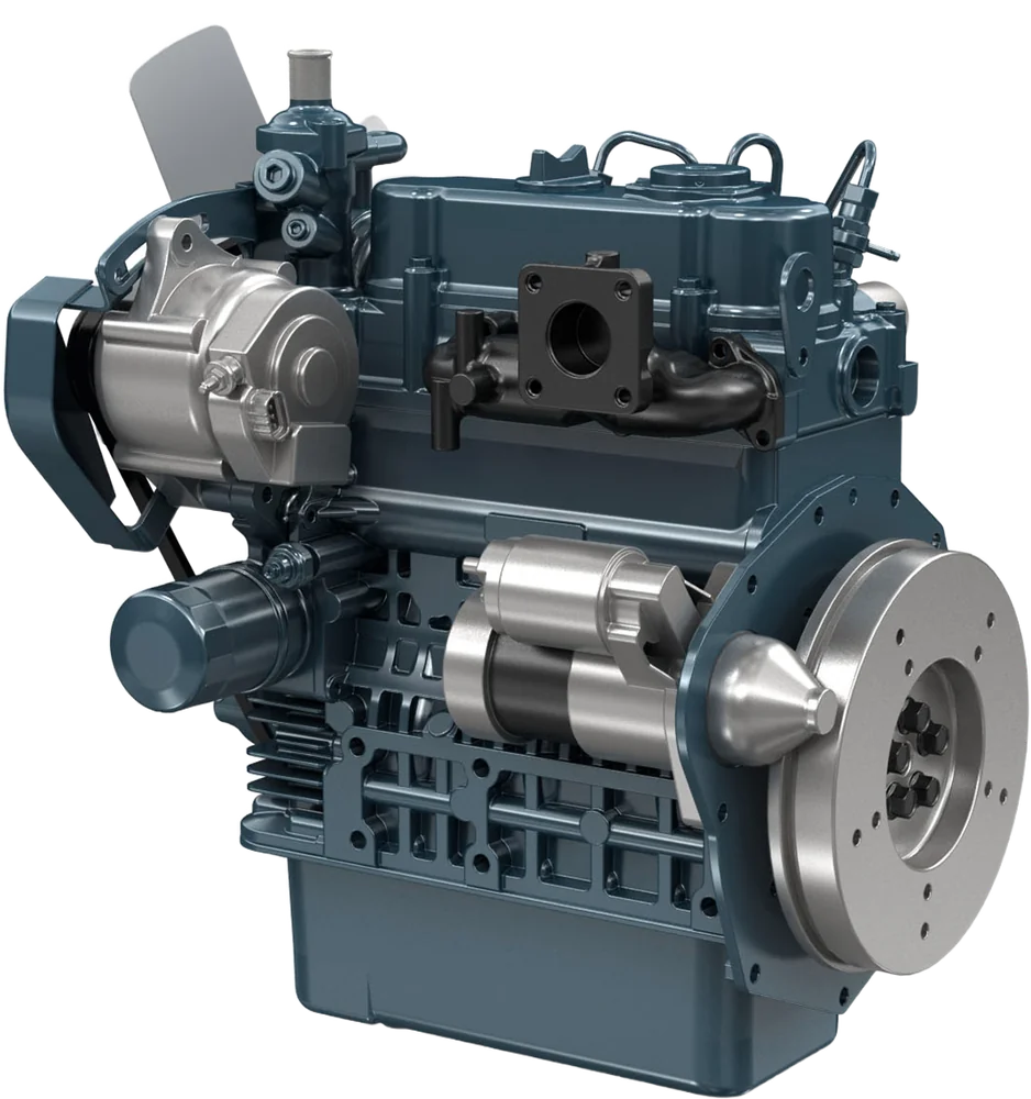 Motor Kubota D902-E4B vista angular