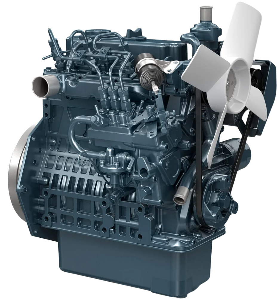 Motor Kubota D902-E2B, natural, inyección indirecta, 24.8 HP / 3600 RPM, norma EPA/CARB Tier 2