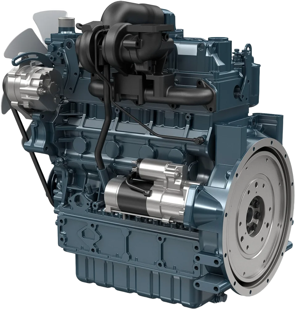 Motor Kubota V3300DI-T-E2B vista angular