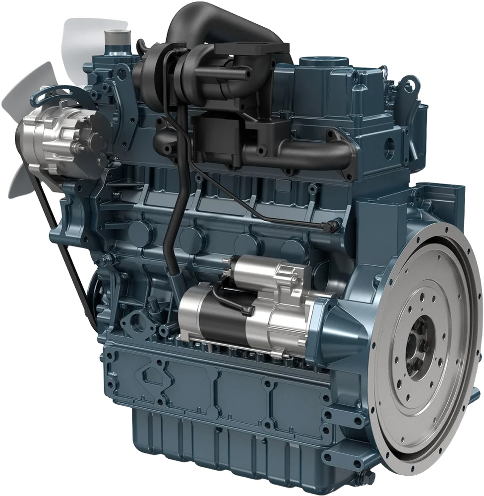 Motor Kubota V3600-T-E3B vista angular