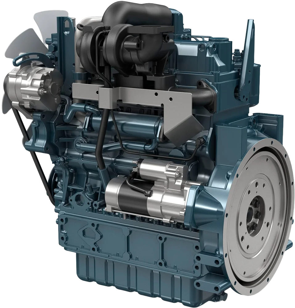 Motor Kubota V3800DI-T-E3B vista angular