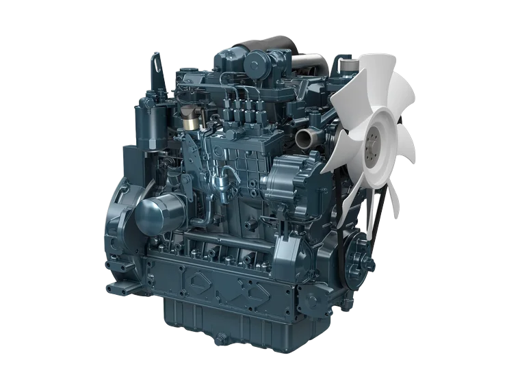 Motor diésel Kubota V3800, 99 HP, 4 cilindros turbo — Serie V, el más potente, venta en Chile